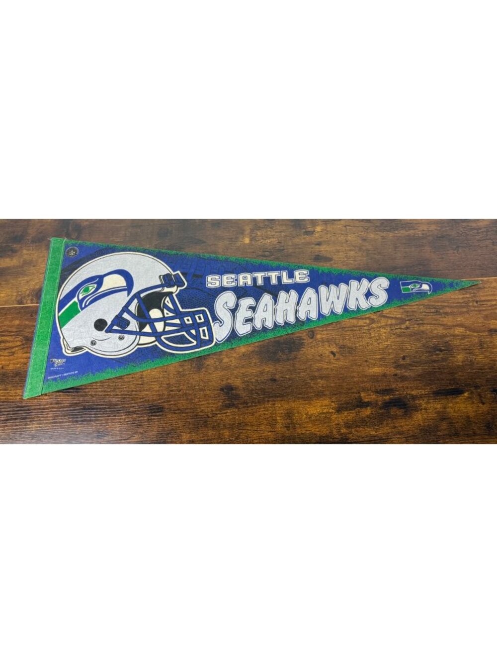 Seattle Seahawks Vintage WinCraft Sports Felt Pennant Football Decor 29 inches